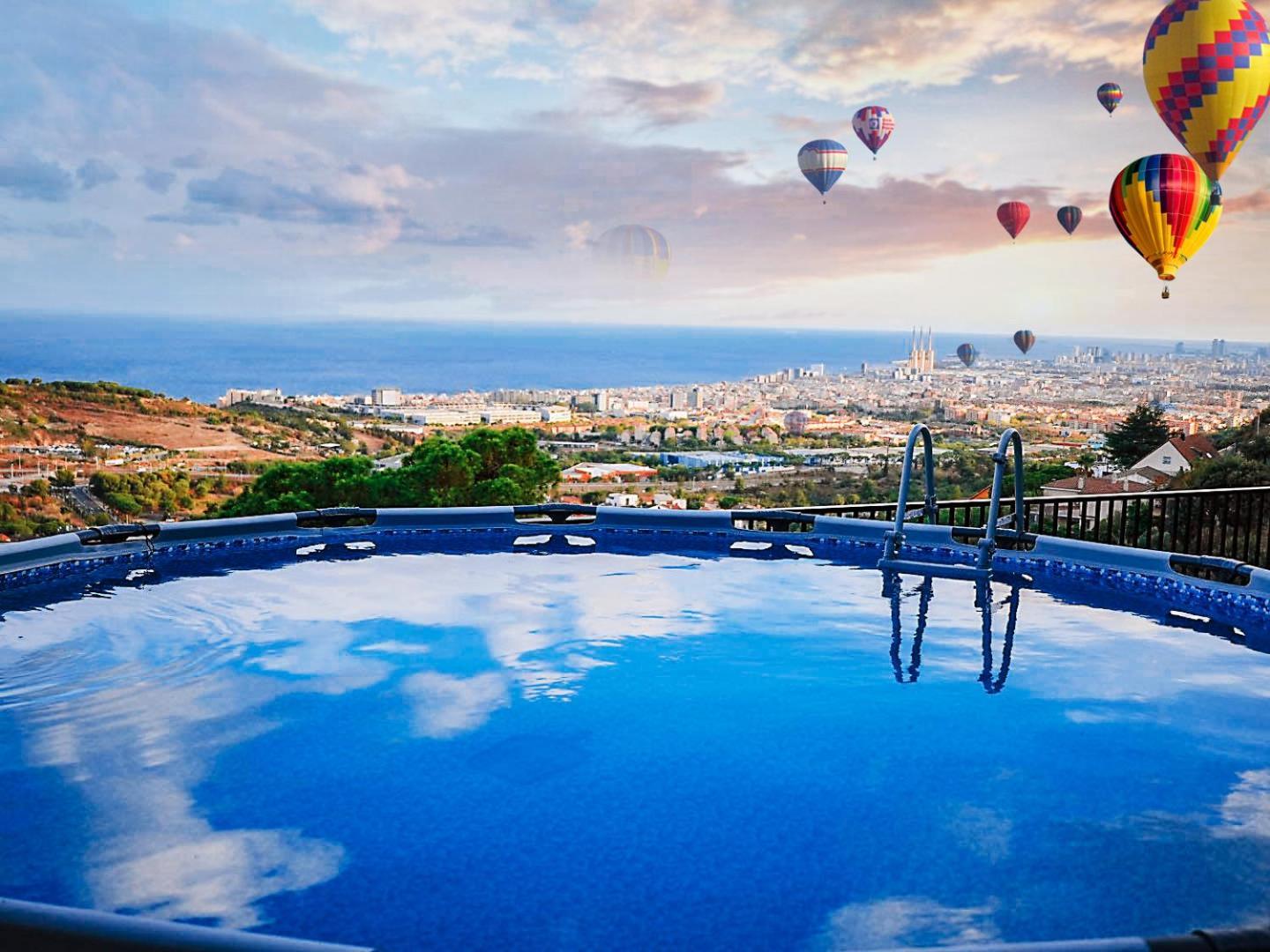A+View Private Terrace Private Pool Family Fun Βίλα Μπαδαλόνα Εξωτερικό φωτογραφία